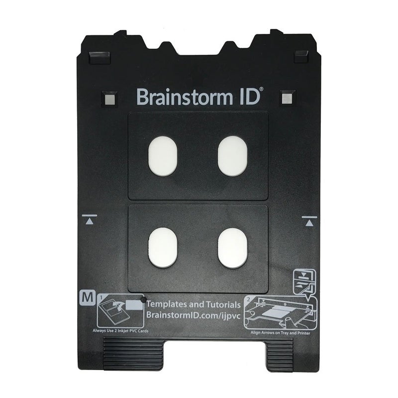 Brainstorm ID Inkjet PVC Card Tray for Canon PIXMA TS80XX, TS81XX, TS90XX, TS91XX Series Printers (Canon M Tray Printers) - Image 1